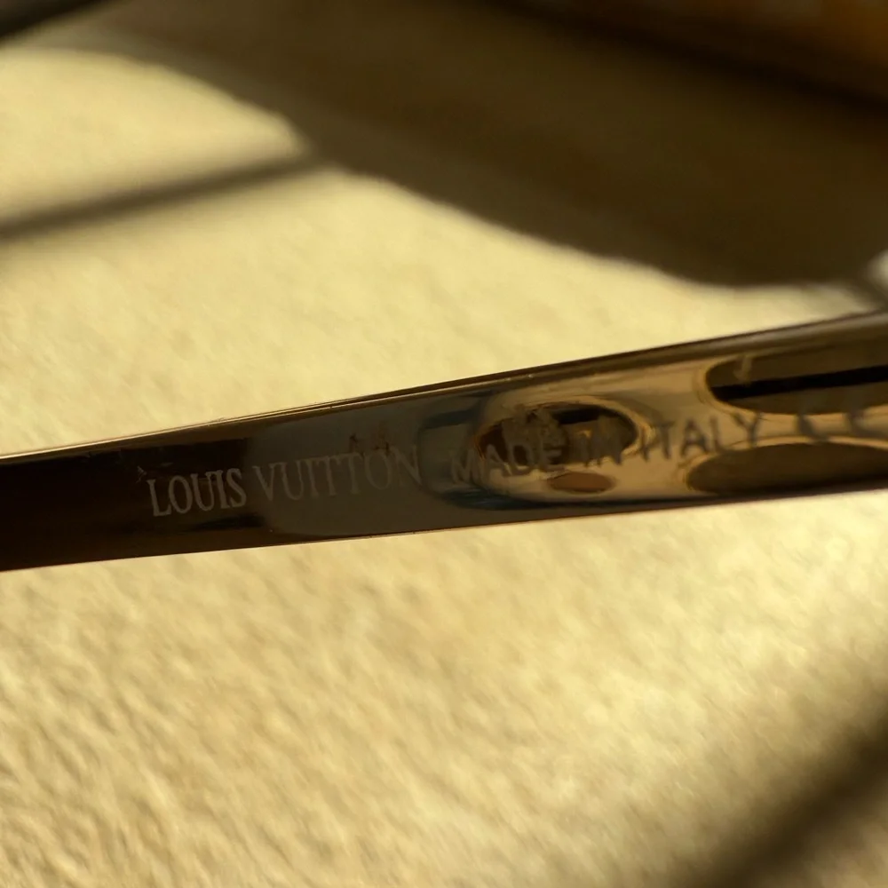 Louis Vuitton Vintage Aviator sunglasses London two tone yellow great condition - Picture 6 of 11